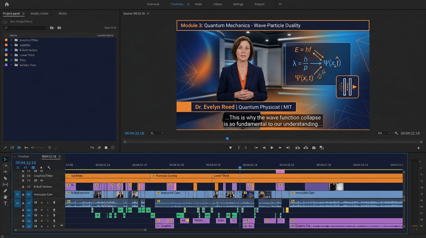 Multi-Layer Video Editing Timeline & Motion Overlay